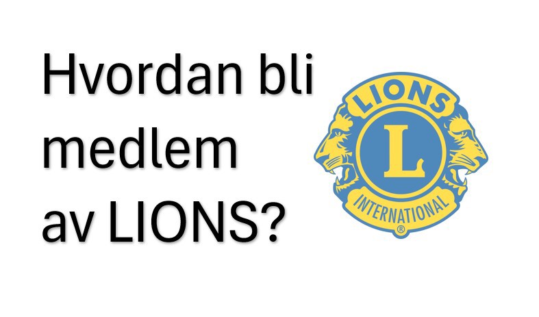 Hvordan bli medlem i Lions?