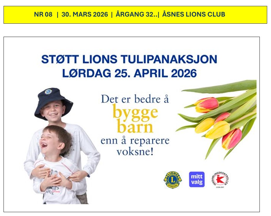 Artikkelbilde til artikkelen Klubbavis 2025-2026 nr 08